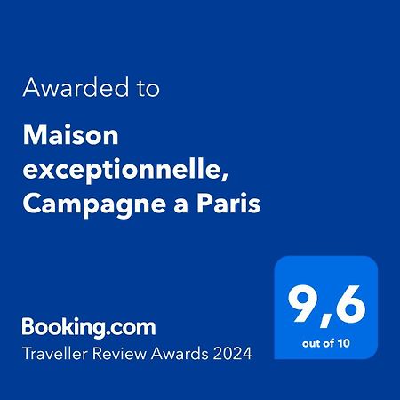 Appartamento Maison Exceptionnelle, Campagne A Parigi Esterno foto